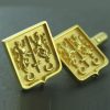 Coat of Arms Cufflinks - Gold